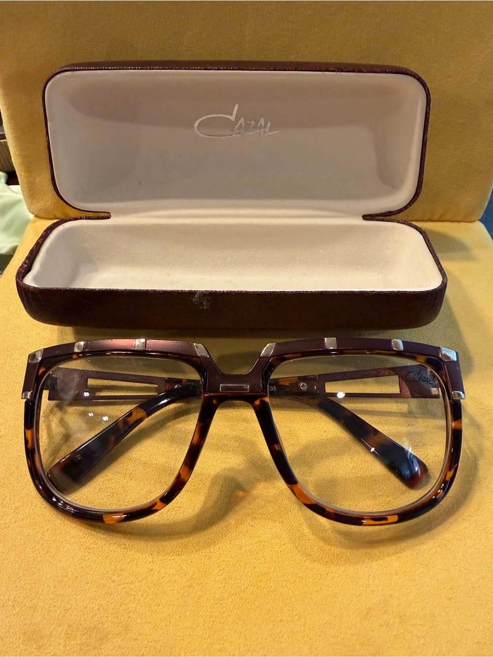 Authentic CAZAL Mod 8007 Tortoise Shell Frame Glasses + Case